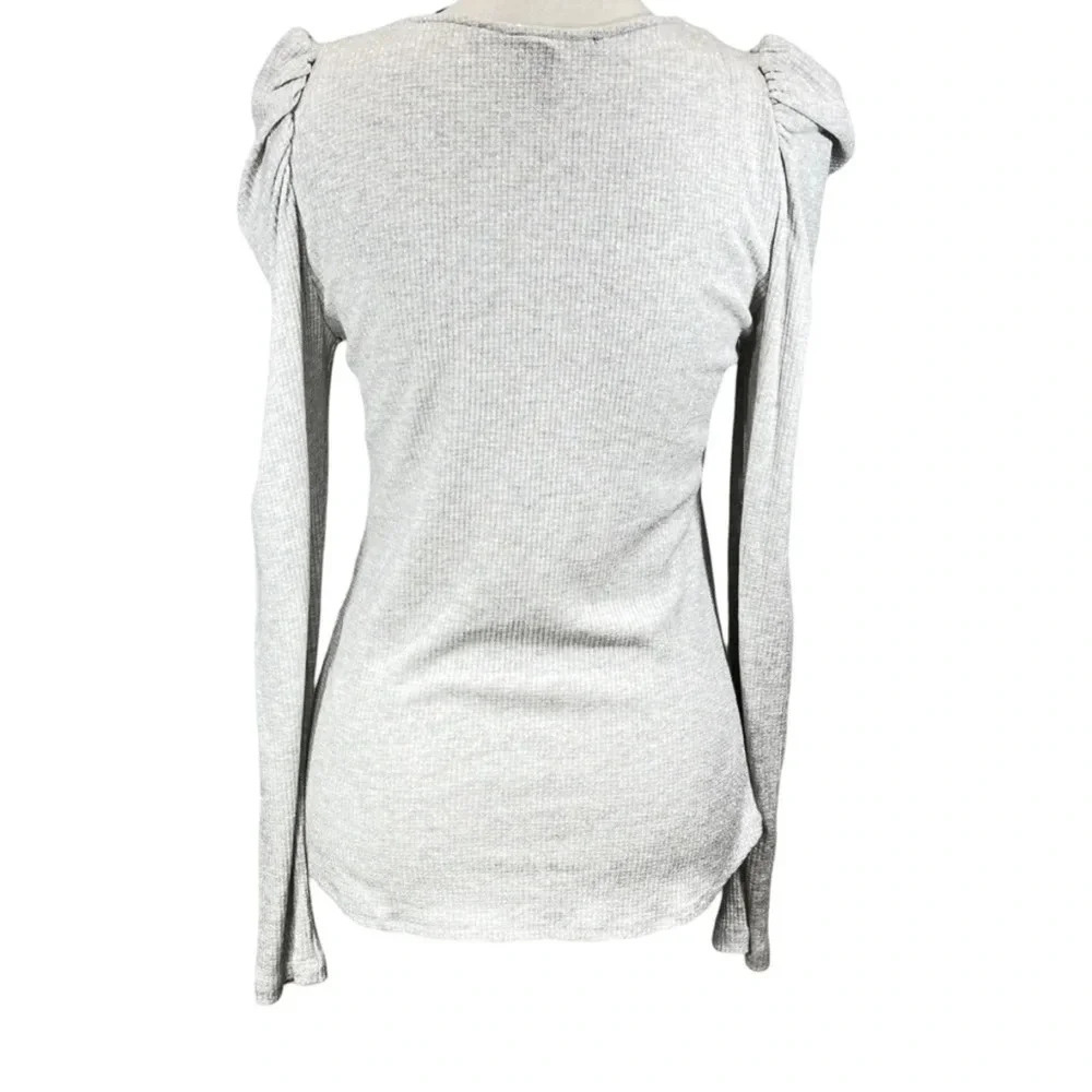 Fifteen Twenty Metallic silver/grey Shirt - Picture 2 of 5